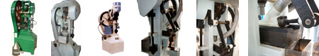 Single punch mechanical press for large tablets. Model PP-18, PP-28, PP-38